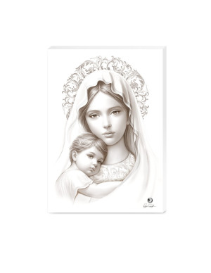 Quadro Virgem com menino