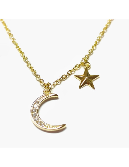 Colar lua e estrela