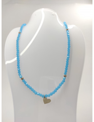 Fio/Pulseira com pedras cor diversas e berloque