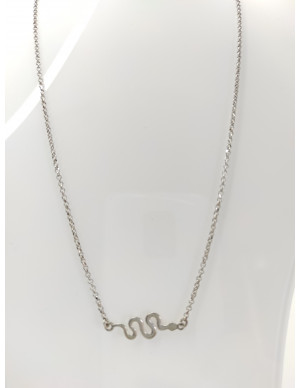 Colar malha com serpente