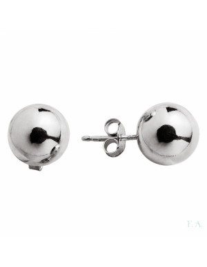 Brinco tornilho bola lisa