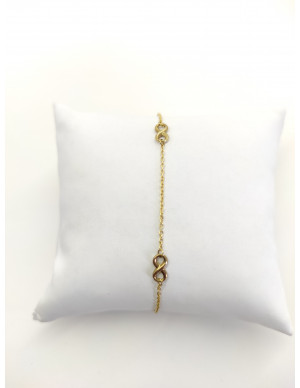 Pulseira com infinitos