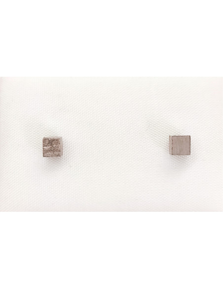 Brinco tornilho cubo acetinado