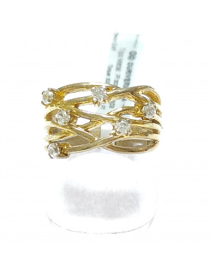 Anel com zircónias 2