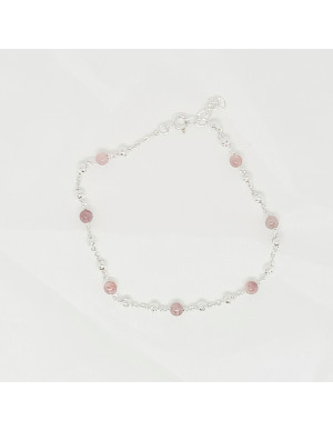 Pulseira com esferas e pedras