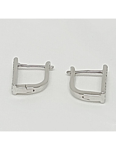 Brinco escarpe retangular