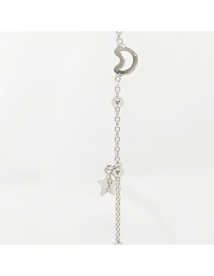 Pulseira estrela e lua