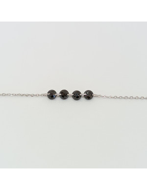 Pulseira pedras pretas