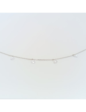 Pulseira corações pedras