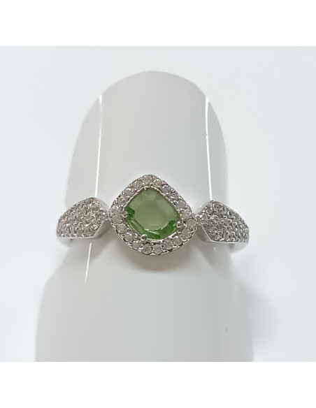 Anel pedra verde