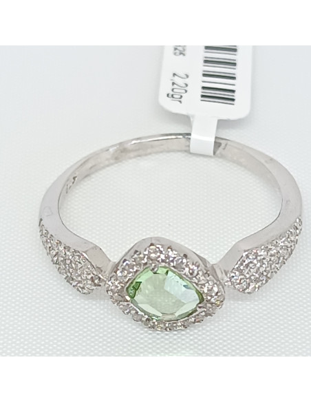 Anel pedra verde