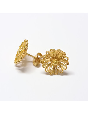 Brinco filigrana flor