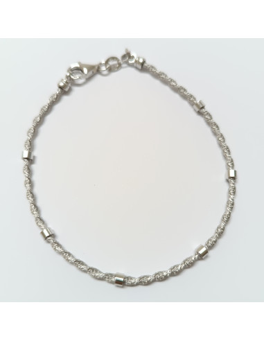Pulseira manga torcida com cilindros