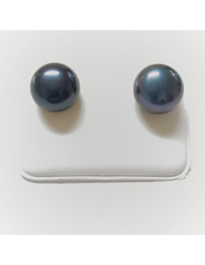 Brinco tornilho pérola preta 2