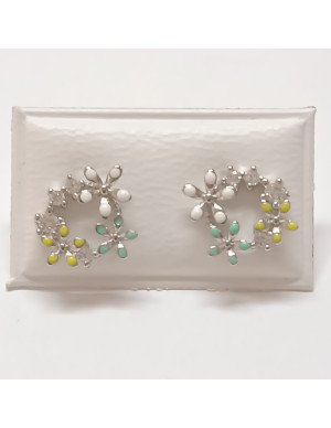 Brincos coroa flor 2