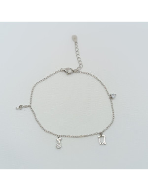Pulseira notas musicais