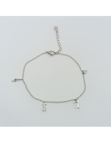 Pulseira notas musicais