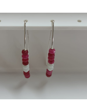 Brincos gancho com pedras 2