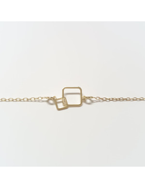 Pulseira 2 quadrados