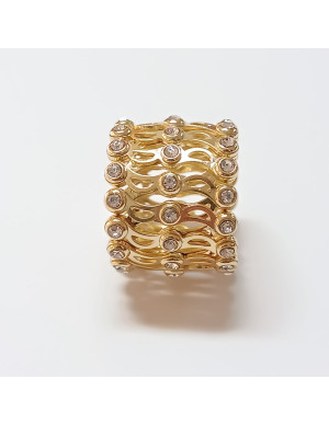 Aliança / escrava em prata