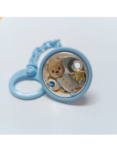 Porta chupetas urso pijama