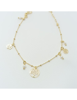 Pulseira  pérolas e símbolos 2