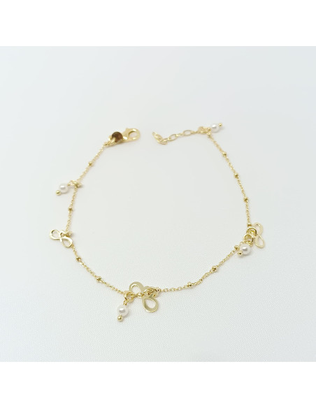 Pulseira  pérolas e símbolos