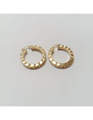 Argola canivão quadrado lapidado 29 mm 2