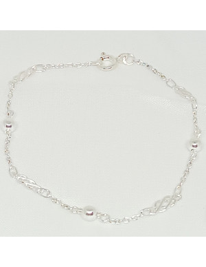 Pulseira esferas e nós