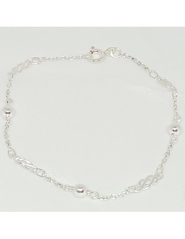 Pulseira esferas e nós