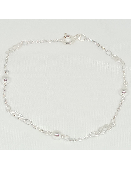 Pulseira esferas e nós