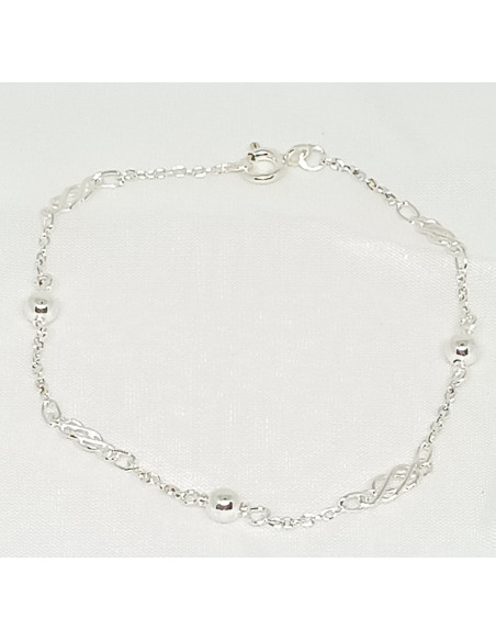 Pulseira esferas e nós