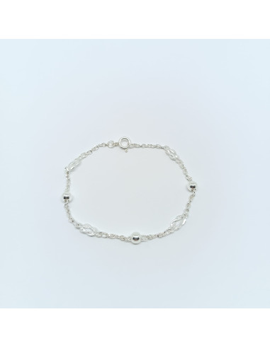 Pulseira cadeado com esferas