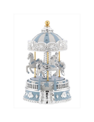 Carrossel musical azul