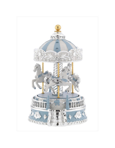 Carrossel musical azul